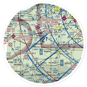Double S Farms Airport (56OI) VFR Sectional Sticker (30 mile)