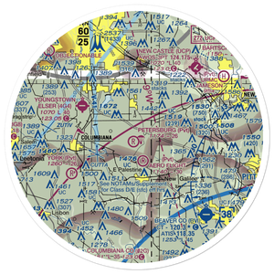 Richey Airport (56OH) VFR Sectional Sticker (30 mile)