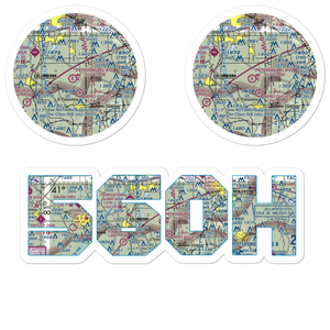 Richey Airport (56OH) VFR Sectional Sticker Pack
