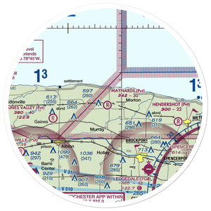 Maynard's Airport (56NY) VFR Sectional Sticker (30 mile)