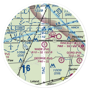 Wade Airport (56LL) VFR Sectional Sticker (20 mile)