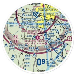 Old Hickory Ranch Airport (56LA) VFR Sectional Sticker (20 mile)
