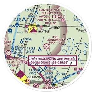 Schmidt Airport (56IS) VFR Sectional Sticker (20 mile)