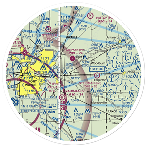 Casad Industrial Park Airport (56IN) VFR Sectional Sticker (30 mile)