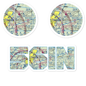 Casad Industrial Park Airport (56IN) VFR Sectional Sticker Pack