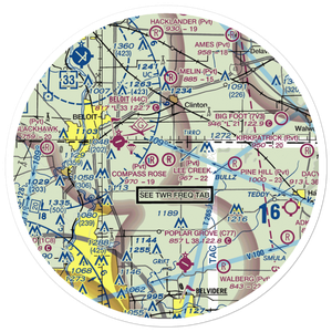 Lee Creek Airport (56IL) VFR Sectional Sticker (30 mile)