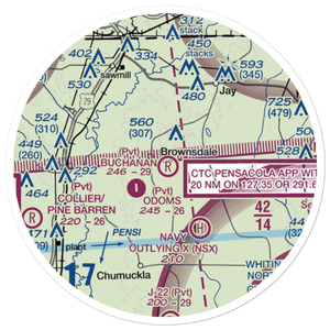 Buchanan Airport (56FL) VFR Sectional Sticker (20 mile)