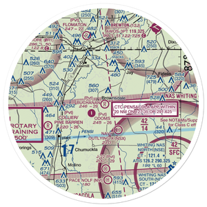 Buchanan Airport (56FL) VFR Sectional Sticker (30 mile)