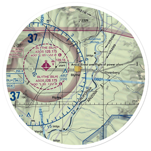 Morris Ag Air SW Airport (56CL) VFR Sectional Sticker (30 mile)