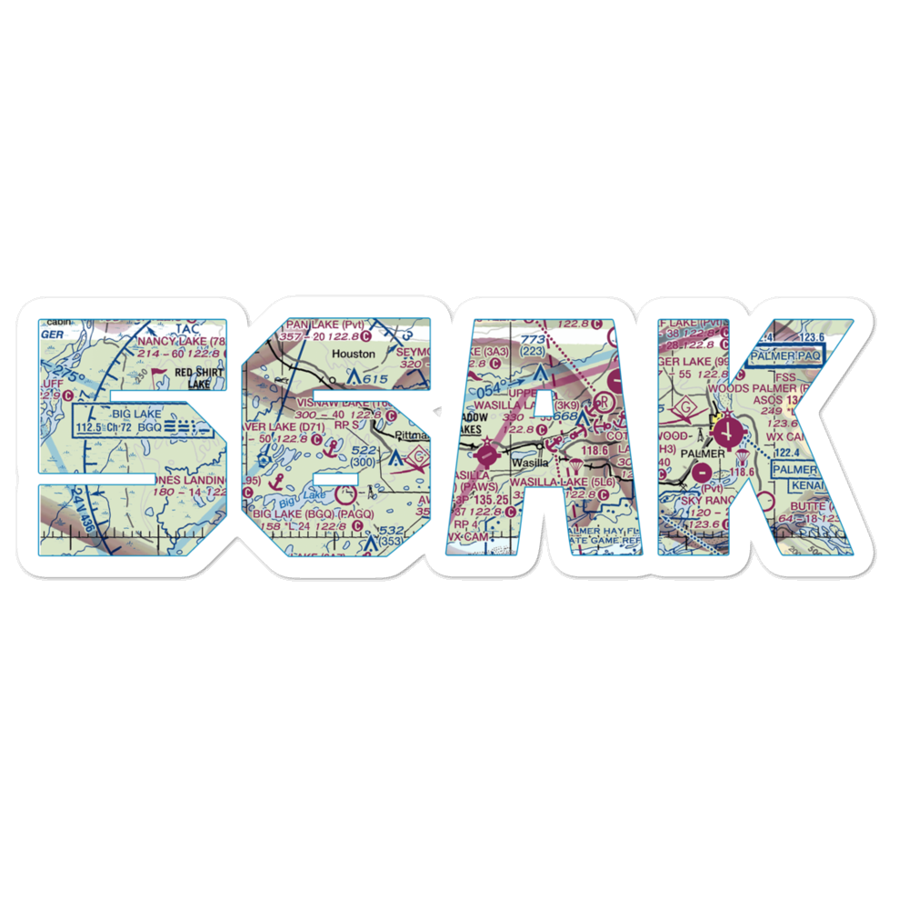 Bechtol Field (56AK) VFR Sectional Sticker 