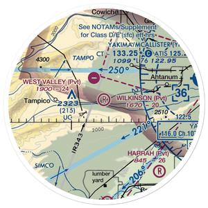 Wilkinson Ranch Airport (55WA) VFR Sectional Sticker (20 mile)
