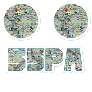 Sency Airport (55PA) VFR Sectional Sticker Pack