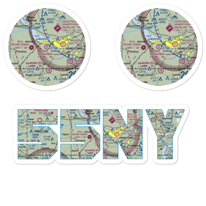 Ridgeview Airport (55NY) VFR Sectional Sticker Pack