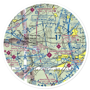 Garden State Balloonport (55NJ) VFR Sectional Sticker (30 mile)