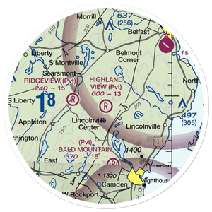 HIghland View Field (55ME) VFR Sectional Sticker (20 mile)