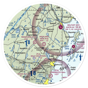 HIghland View Field (55ME) VFR Sectional Sticker (30 mile)