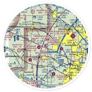 Sky Soaring Airport (55LL) VFR Sectional Sticker (30 mile)