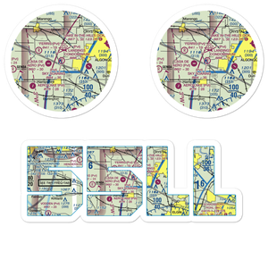 Sky Soaring Airport (55LL) VFR Sectional Sticker Pack