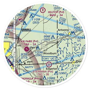 Brenneke Airport (55IN) VFR Sectional Sticker (20 mile)