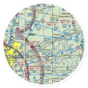 Brenneke Airport (55IN) VFR Sectional Sticker (30 mile)