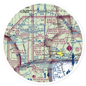 Dotson Airport (55FD) VFR Sectional Sticker (30 mile)