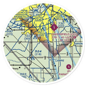 Costerisan Farms Airport (55CL) VFR Sectional Sticker (20 mile)