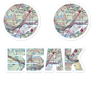 Lawrence Airstrip (55AK) VFR Sectional Sticker Pack