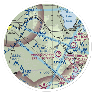 Flying H Ranch Airport (54TX) VFR Sectional Sticker (20 mile)