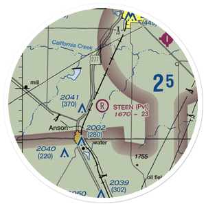 J Bar Wc Ranch Airport (54TS) VFR Sectional Sticker (20 mile)