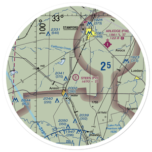 J Bar Wc Ranch Airport (54TS) VFR Sectional Sticker (30 mile)