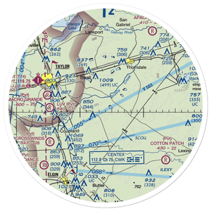 Camelot Airport (54TE) VFR Sectional Sticker (30 mile)
