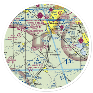 George P Shanks Airport (54TA) VFR Sectional Sticker (30 mile)