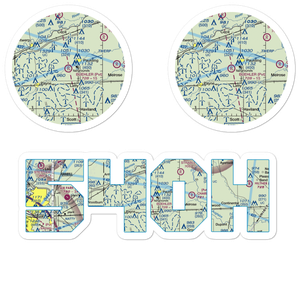 Buehler Airport (54OH) VFR Sectional Sticker Pack