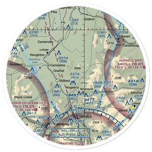 Erb Acres Airport (54NY) VFR Sectional Sticker (30 mile)