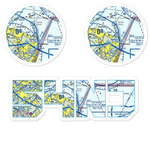 Highlands Seaplane Base (54NJ) VFR Sectional Sticker Pack