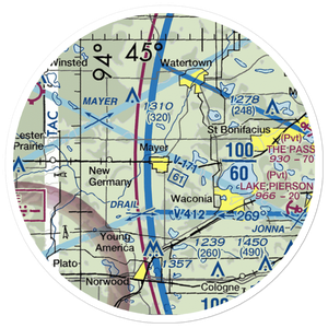Sell's Flying Field (54MN) VFR Sectional Sticker (20 mile)