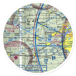 Sell's Flying Field (54MN) VFR Sectional Sticker (30 mile)