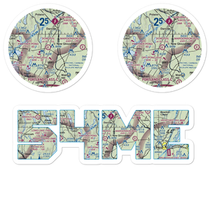 Cliff Dow Airport (54ME) VFR Sectional Sticker Pack