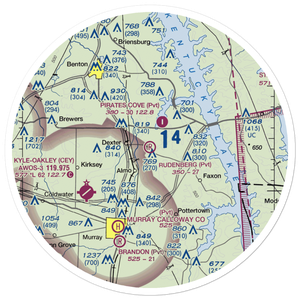 Rudenberg Field (54KY) VFR Sectional Sticker (30 mile)