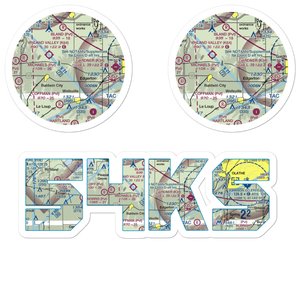 Michael Airport (54KS) VFR Sectional Sticker Pack