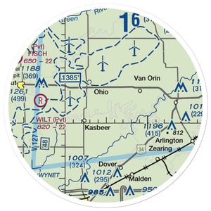 Zea Mays Field (54IS) VFR Sectional Sticker (20 mile)