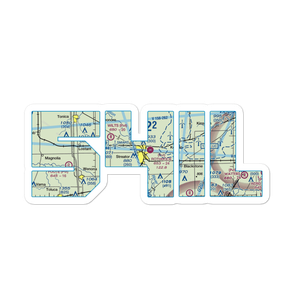 Rothrock Airport (54IL) VFR Sectional Sticker