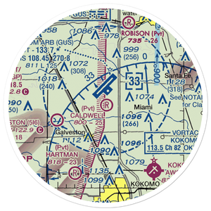 Caldwell Field (54II) VFR Sectional Sticker (20 mile)