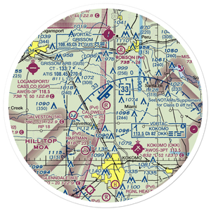Caldwell Field (54II) VFR Sectional Sticker (30 mile)
