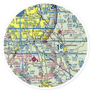 Deerfield Landing Airport (54GA) VFR Sectional Sticker (30 mile)