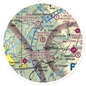 Akin Airport (54CN) VFR Sectional Sticker (20 mile)
