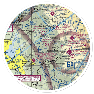Akin Airport (54CN) VFR Sectional Sticker (30 mile)