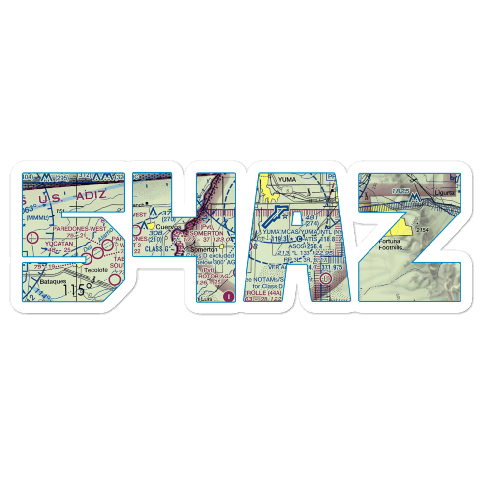 Somerton Airport (54AZ) VFR Sectional Sticker 