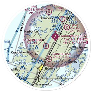 The Salmon Farm Airport (Pvt) (53VG) VFR Sectional Sticker (20 mile)