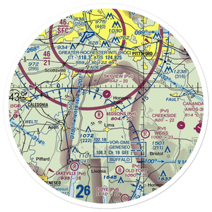 Smiths Land Base Airport (53NY) VFR Sectional Sticker (30 mile)